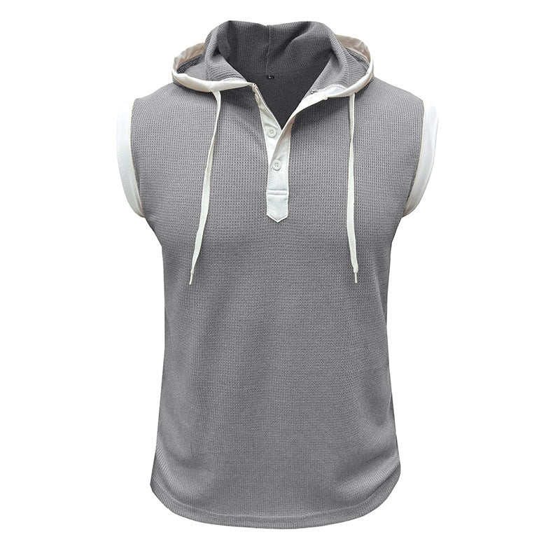 Herren Funktionsshirt Kurzarm Kapuze Sportlich