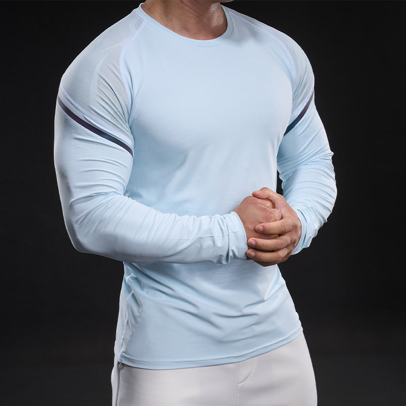 Herren Funktionsshirt Langarm Sportlich Aktiv
