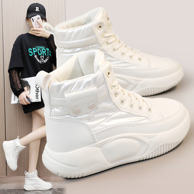Damen Sneaker High-Top Sportlich Rutschfest Moderne - BerlinGlamour