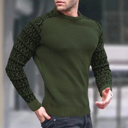 Herren Pullover Strick Grafikmuster Modern Berlin