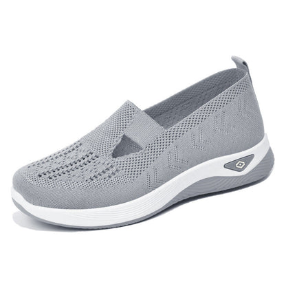 Damen Sneaker Bequem Luftdurchlässig Strickdesign