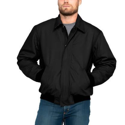 Herren Winterjacke Warm Doppelreißverschluss Modern