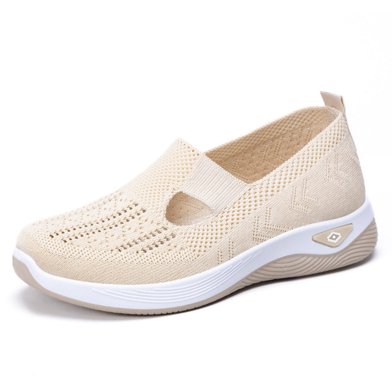 Damen Sneaker Bequem Luftdurchlässig Strickdesign