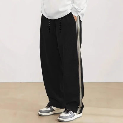 Herren Freizeithose Bequem mit Seitenstreifen Sportlich