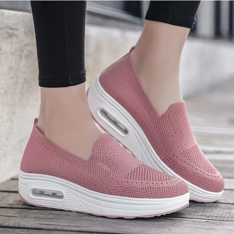 Damen Sneaker Slip-On Komfort Schuhe mit Luftdämpfung - BerlinGlamour