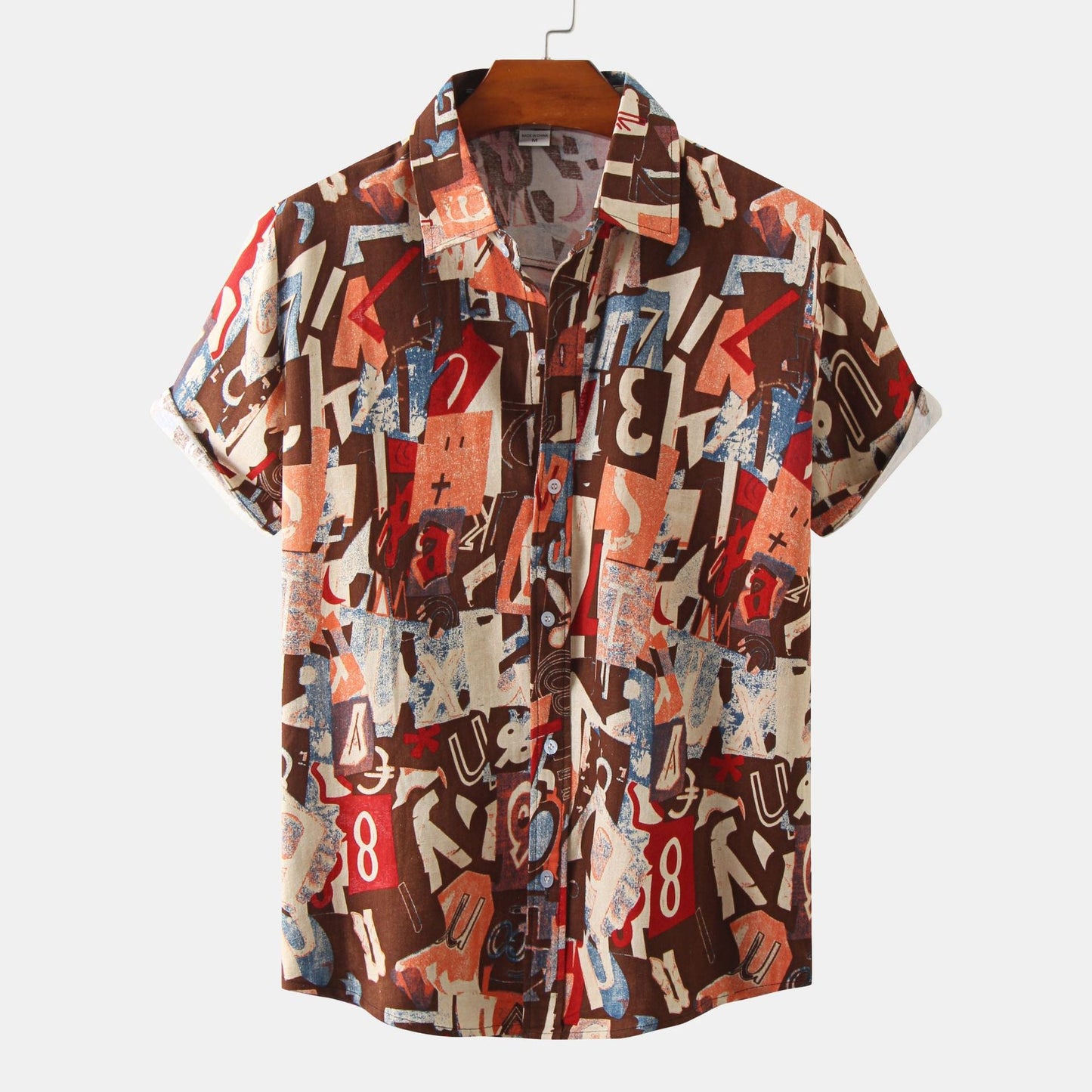 Herren T-Shirt Kurzarm Berlin Graffiti Design Modern