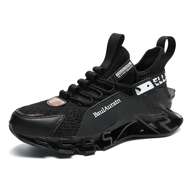 Damen Sport-Sneaker Atmungsaktiv Leichtlaufend Schwarz