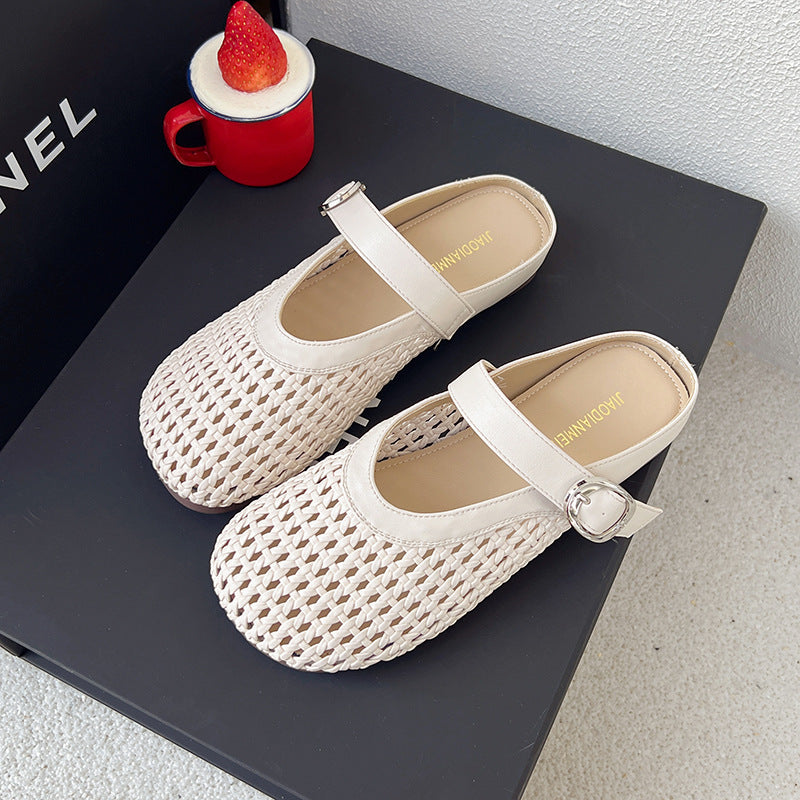 Damen Clogs Bequem Luftig mit Riemen und Netzdesign