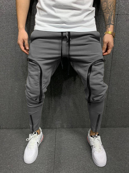 Moderner Herren Jogginghose mit Reißverschluss Detail