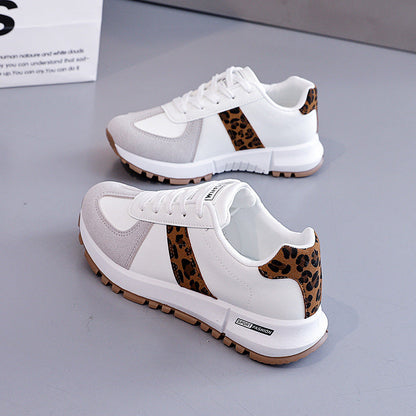 Damen Sneaker Sportlich Tiermuster Schuhe Trend