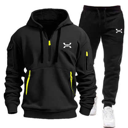 Herren Sportanzug Jogging Set mit Taschen Modern Sportlich - BerlinGlamour