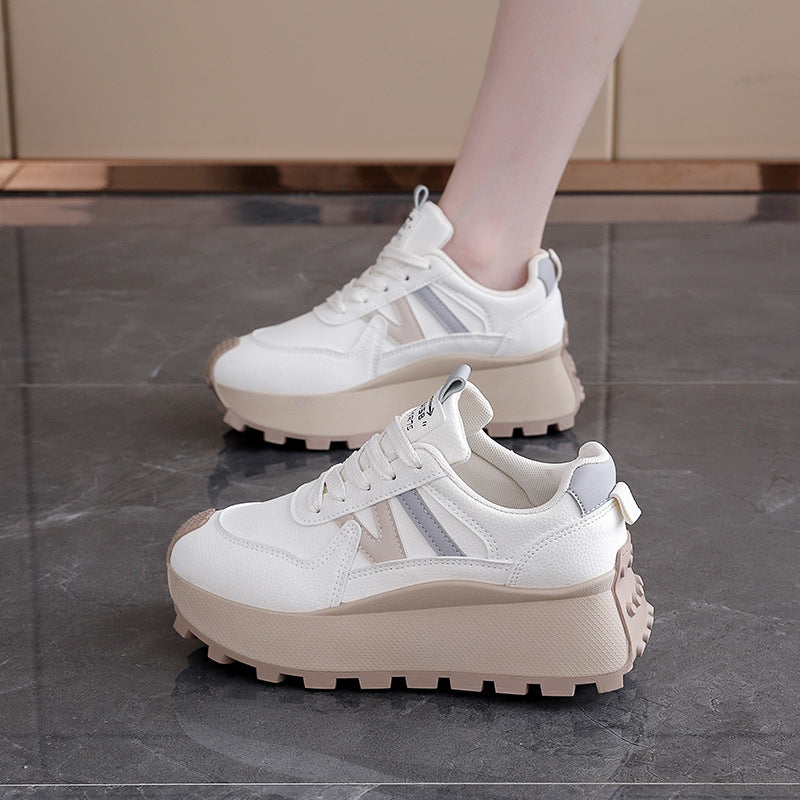 Damen Sneaker Plateau Schuhe Hoch Modern