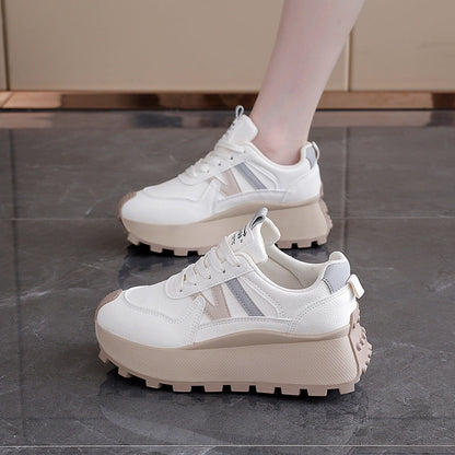 Damen Sneaker Plateau Schuhe Hoch Modern