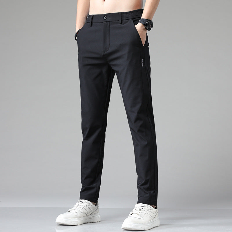 Herren Chino Hose Elastisch Mit Moderne Taschen