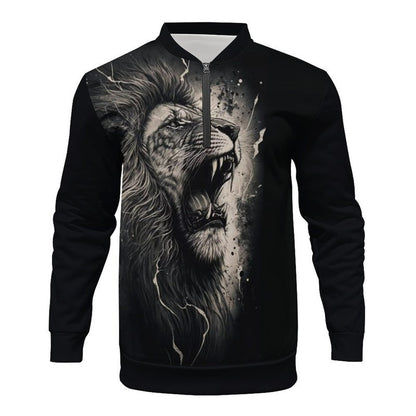 Herren Sweatshirt Reißverschluss Modern Sportlich
