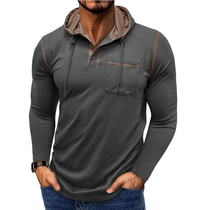Herren Langarmshirt Kapuzenpullover Modern Style
