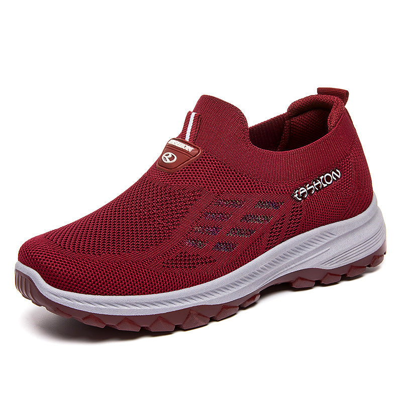 Damen Laufschuhe Bequem Slip-On Schnelllaufschuhe Rutschfest