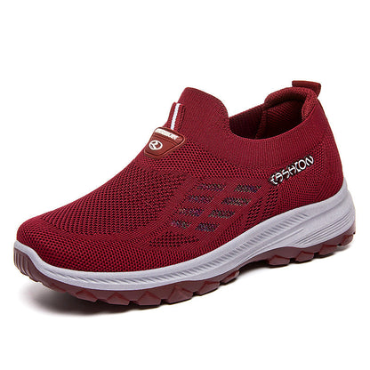Damen Laufschuhe Bequem Slip-On Schnelllaufschuhe Rutschfest