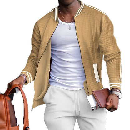 Herren Steppjacke Sportlich Modern Reißverschluss Taschen