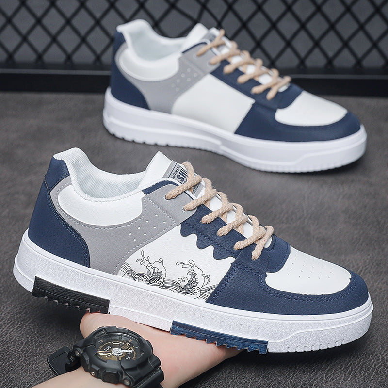 Damen Sneaker Wellen Design Trendy Sportschuhe