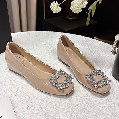 Damen Ballerinas Schmuckdetail Elegant Glitzernd