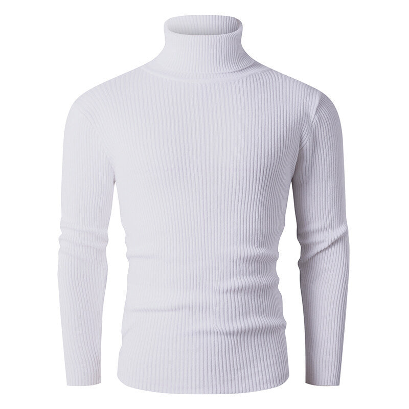 Herren Rollkragenpullover Eleganter Strick Pullover Modern