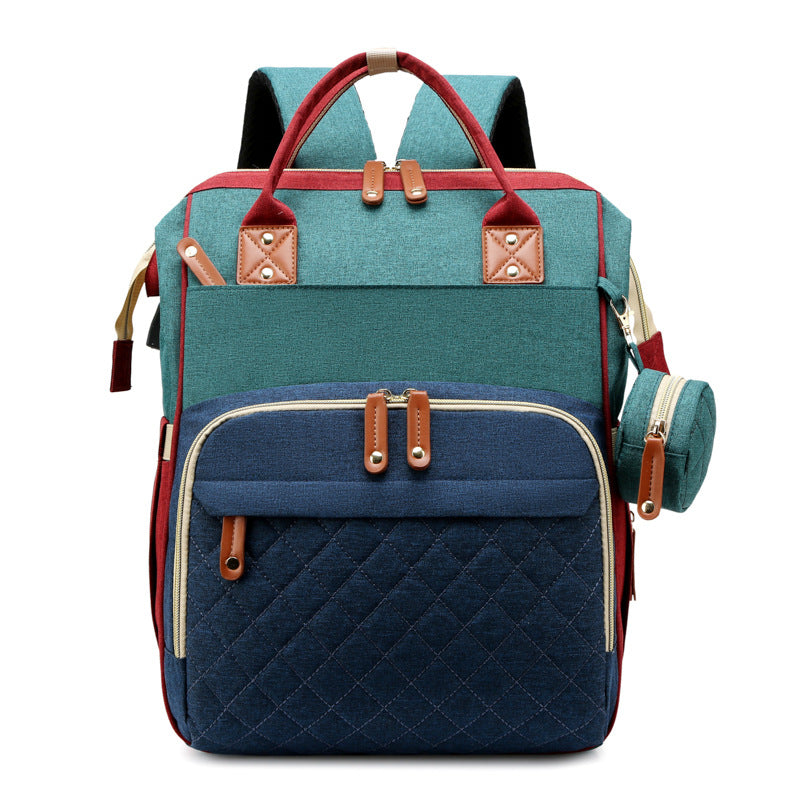 Praktischer 2in1 Babyrucksack mit Wickelbett