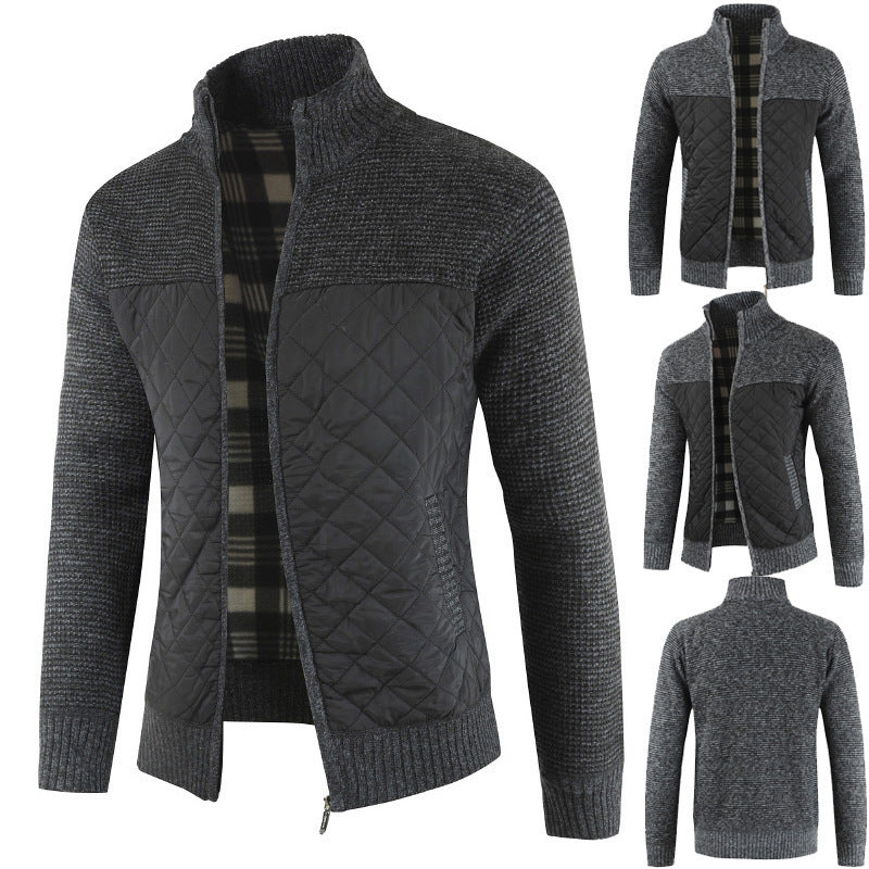 Herren Hybridjacke Modern Strukturiert Wasserdicht - BerlinGlamour