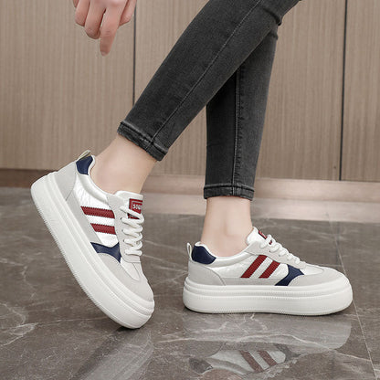 Damen Sneaker Hoch Plattform Sportlich Modern