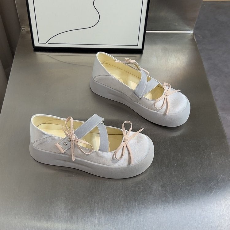 Damen Plateausneaker Hoher Absatz mit Riemen Modern