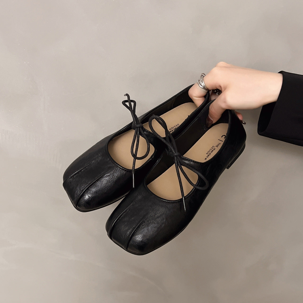 Damen Ballerinas Elegante Schleifen Wildleder - BerlinGlamour