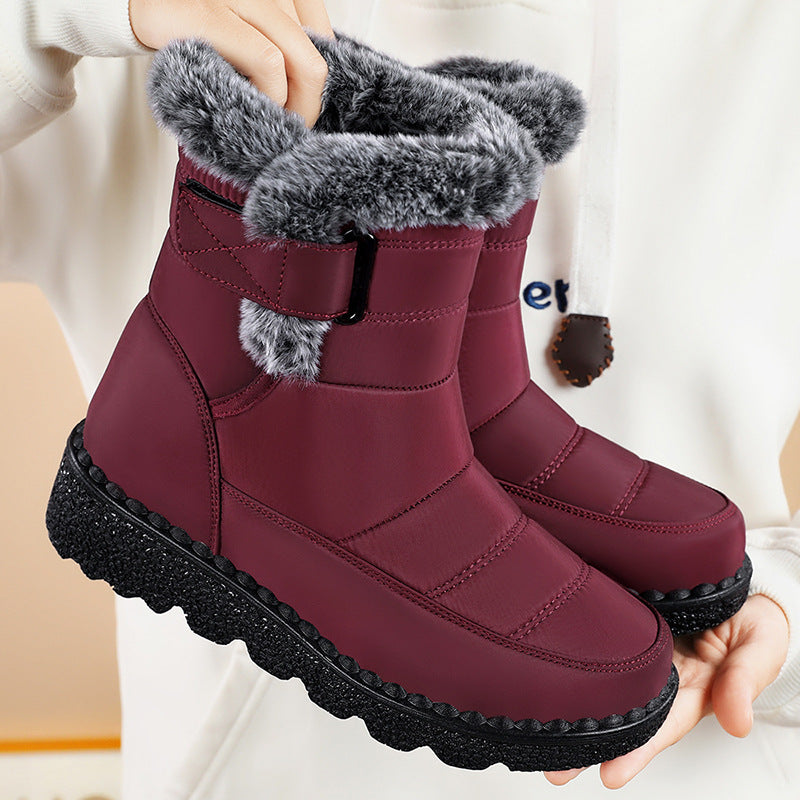 Damen Winterstiefel Warm Kuschelig Futter Rutschfest