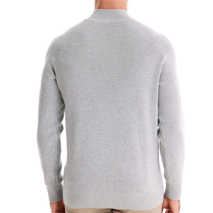 Herren Strickpullover Sportlich Halbzipp Reißverschluss