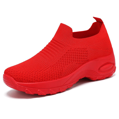 Damen Laufschuhe Bequem Atmungsaktiv Slip-On Elastisch