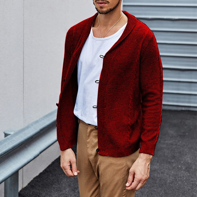 Herren Strickjacke Kuschelig Mit Knöpfen Modern