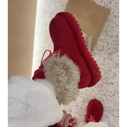 Damen Winterboots Fleecegefüttert Rutschfest Modern
