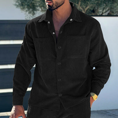 Herren Jeansjacke Kariert Lässig Mit Taschen