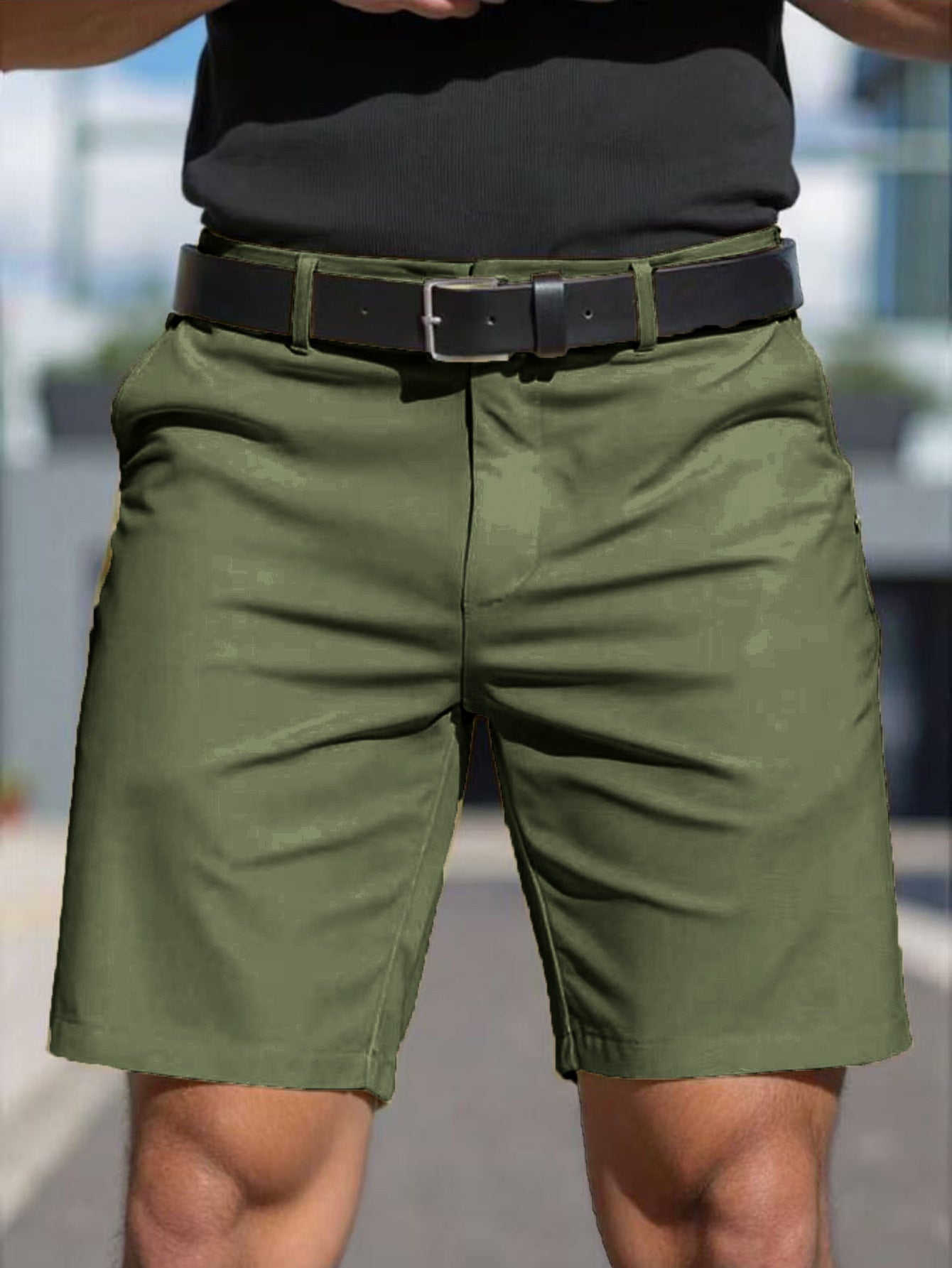 Herren Kurzhose Elastisch mit Seitentaschen Sportlich