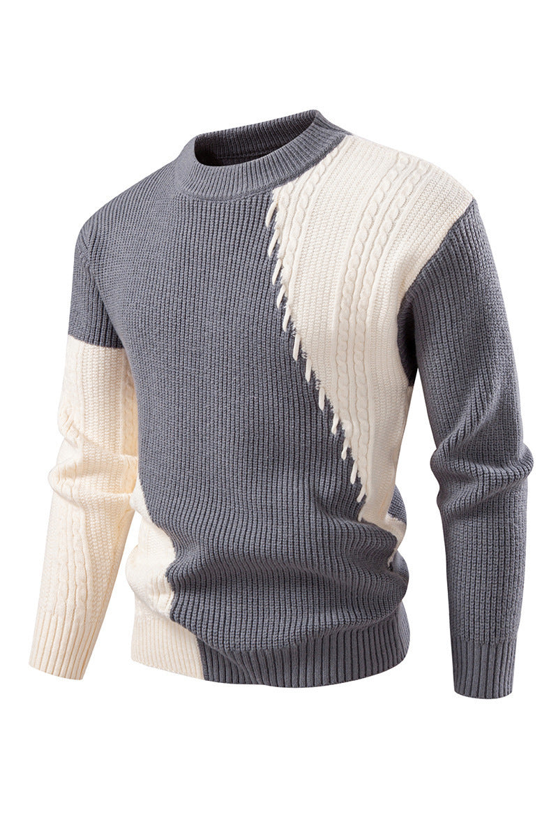 Herren Strickpullover Modern Elegant Kragen