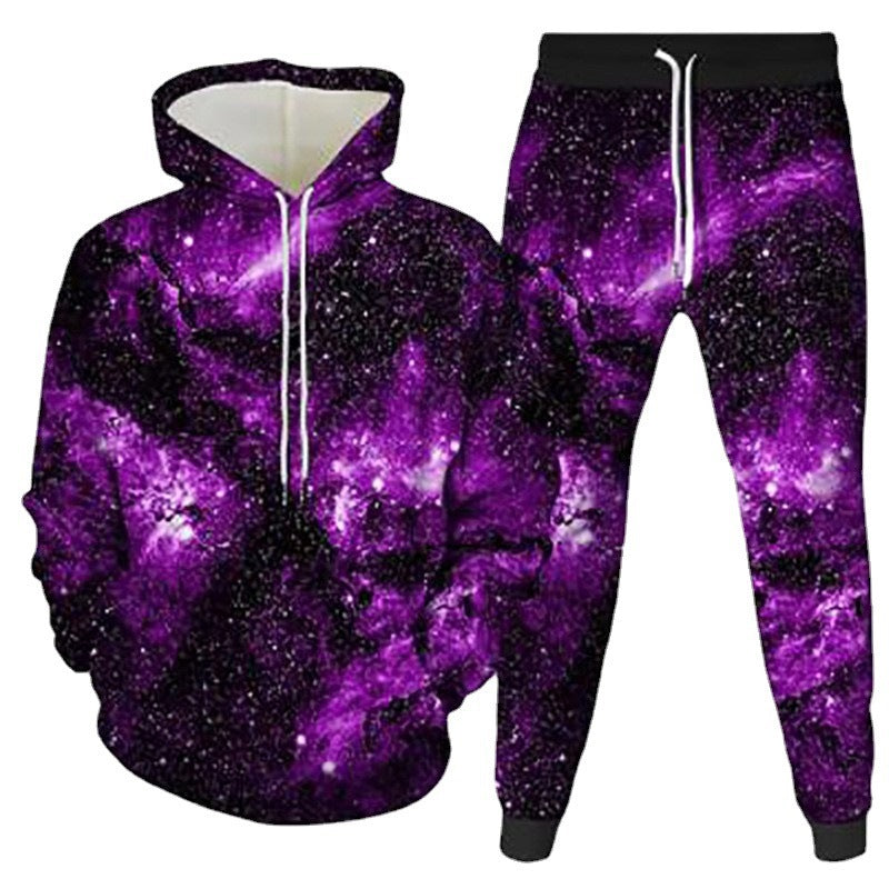 Herren Sportset Kapuzenpullover Jogginghose Modern Grafik