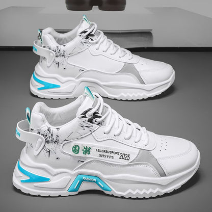 Damen Sneaker Sportlich Chunky mit Grafik Design