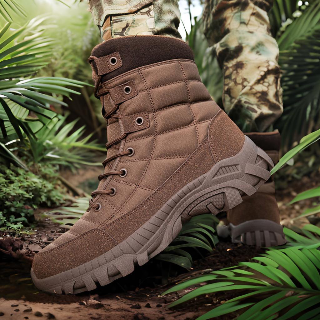 Herren Winterstiefel Militärstil Isoliert Rutschfest