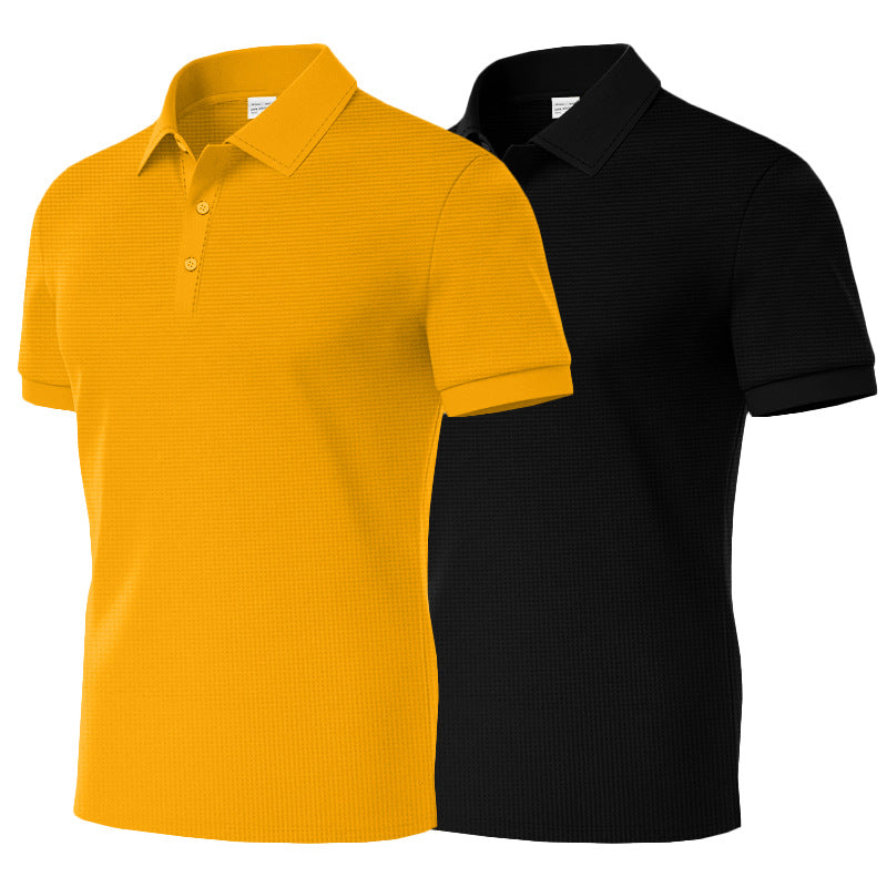 Herren Poloshirt Klassisch Strukturiert Modern