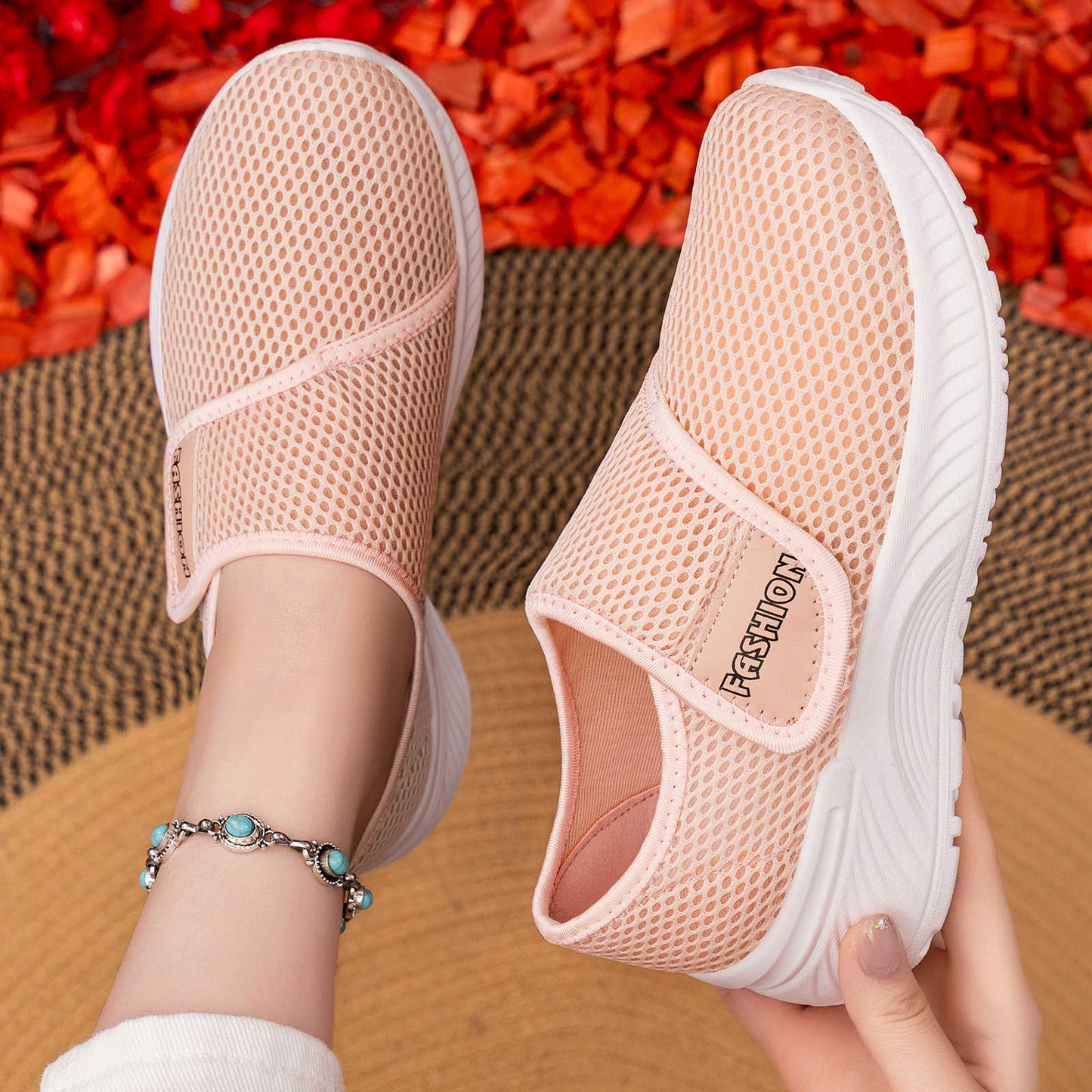 Damen Sport-Schuhe Freizeit Klettverschluss Bequem - BerlinGlamour