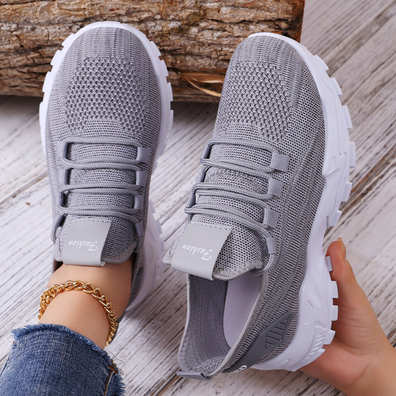 Damen Sneaker Sportlich Mesh Leicht