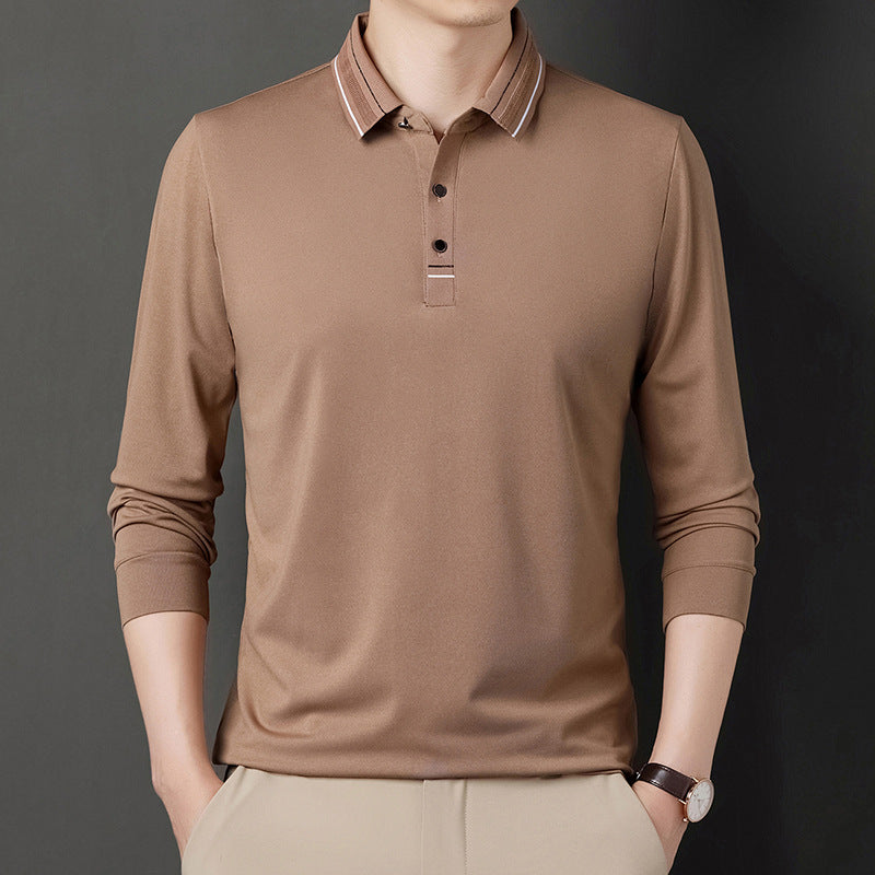 Herren Langarm Polo Hemd Modern Slimfit