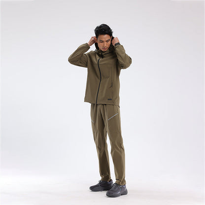 Herren Outdoor-Jacke Wasserdicht Mit Hose Funktionell