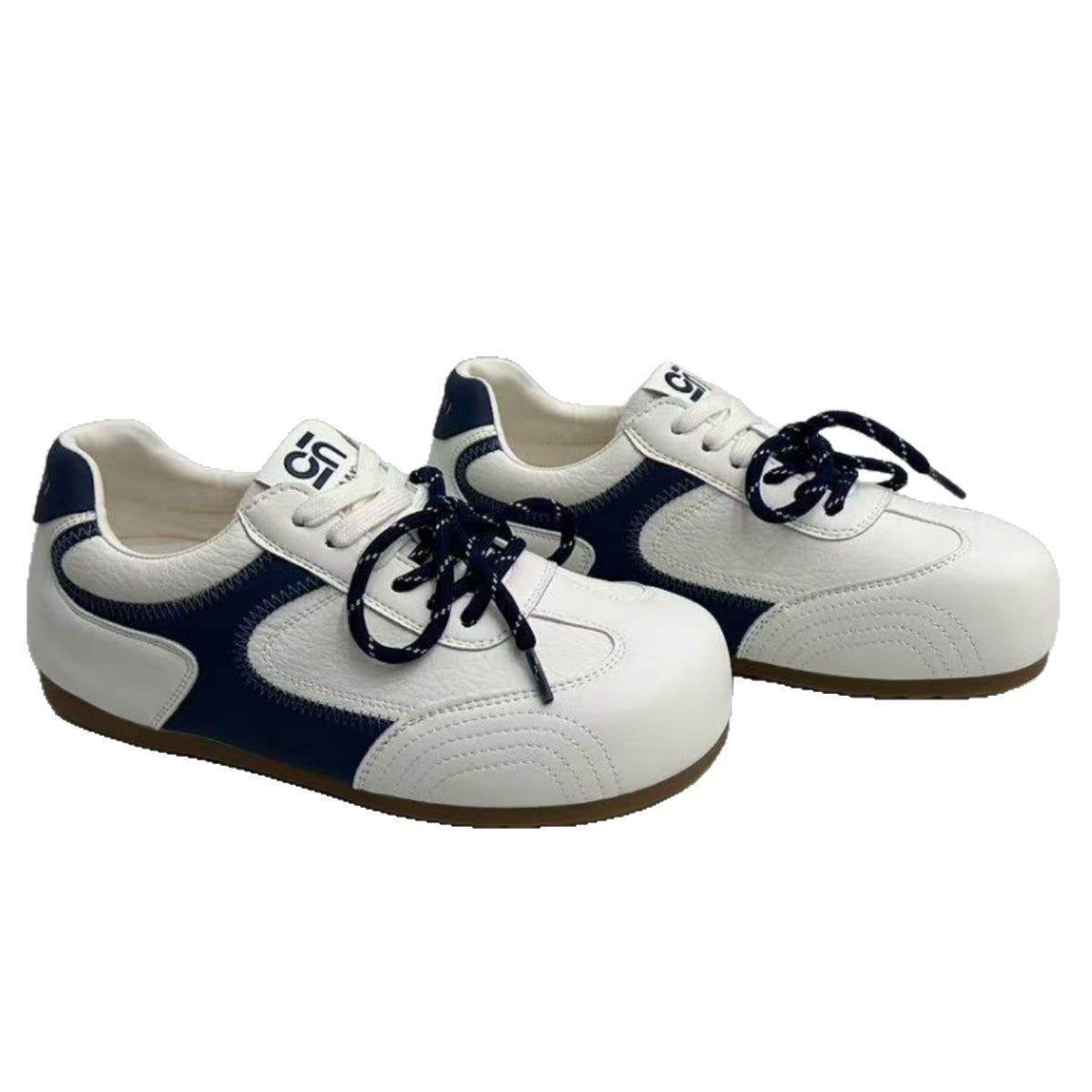 Damen Sneakers Sportlich Lederschuhe Rutschfest