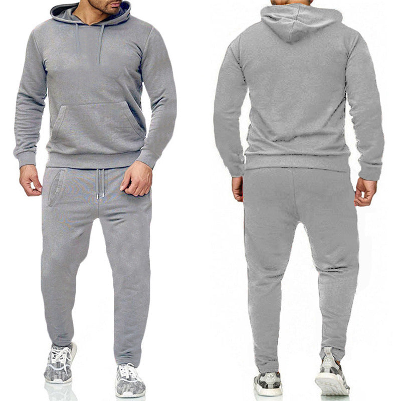 Herren Sportset Kapuzenpullover mit Jogginghose Sportlich