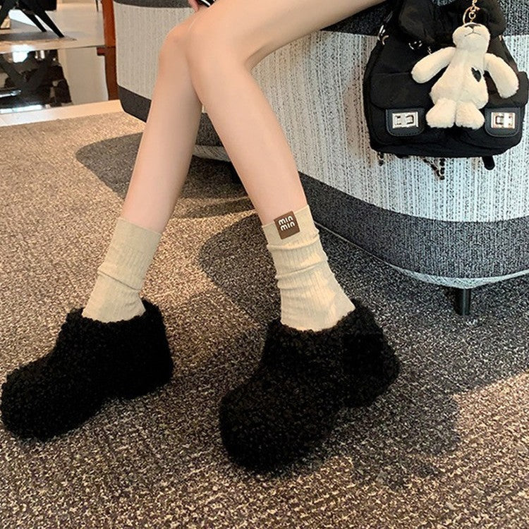 Damen Hausschuhe Weiche Plüsch Schuhe Warm Winter